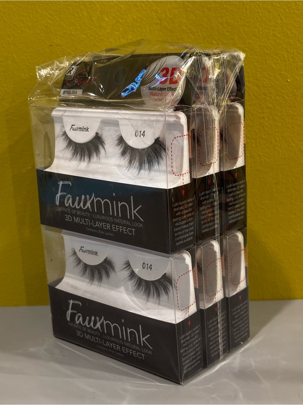 3D Multi-Layer Effect False Eyelashes - Black